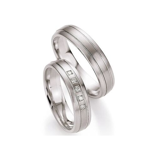 Nowotny Collection Ruesch Trauringe Eheringe 74/10120  74/10110 Weißgold/Palladium