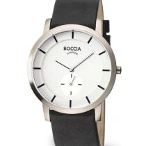 BOCCIA 3540-03 Herrenuhr Titan Lederband