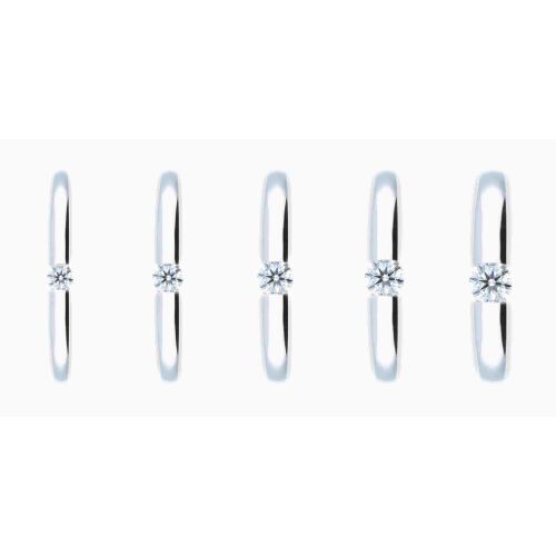 Rauschmayer Verlobungsring Antragsring Weißgold 51-00030 mit Brillant 0,21 ct Spannring