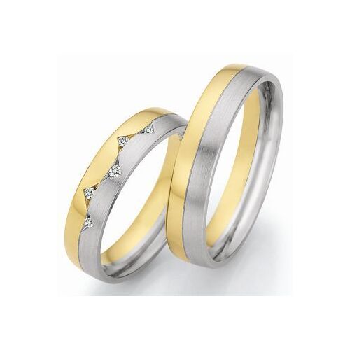 Nowotny Collection Ruesch Trauringe Eheringe 66/67130  66/67140 Platin-Gelbgold