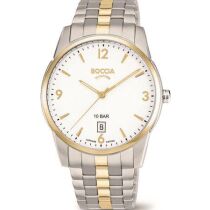 BOCCIA 3632-02 Herrenuhr Titan Bicolor